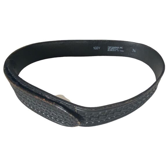 Solid Leather Utility/ Tactical Belt - Gun Leather Inc. - Sz 34 - 102V - Texas - Picture 1 of 9